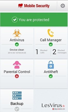instantanea di BullGuard Mobile Security instantanea di BullGuard Mobile Security