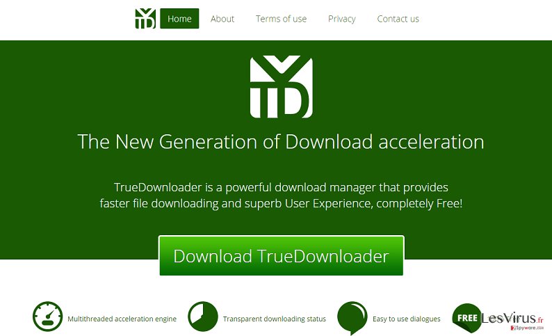 instantanea di Le pubblicità di TrueDownloader instantanea di Le pubblicità di TrueDownloader