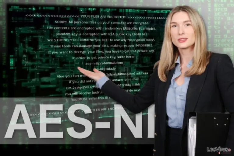 The image of AES-NI ransomware