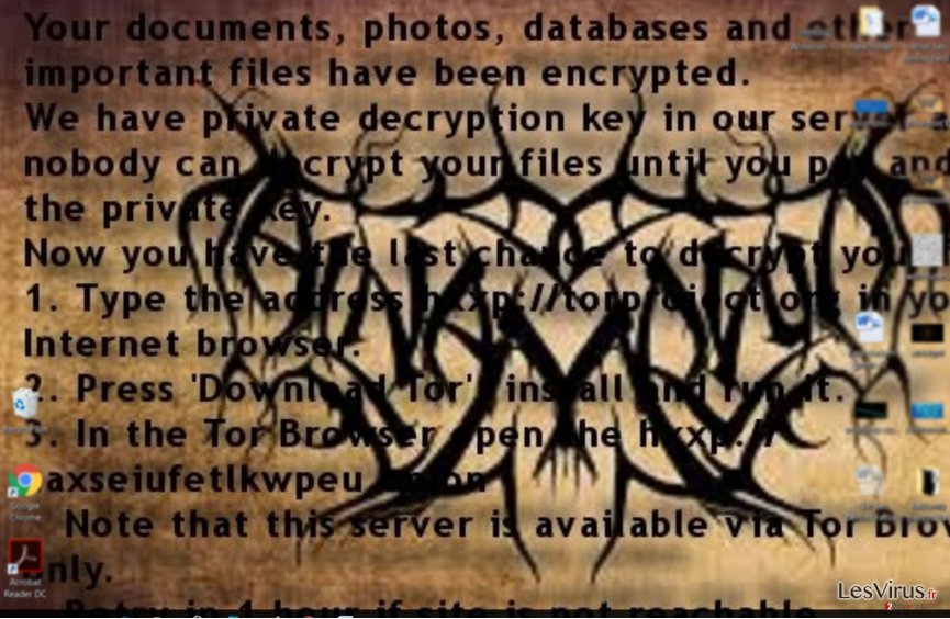 Nota del Ransom del Ransomware Al-Namrood Nota del Ransom del Ransomware Al-Namrood