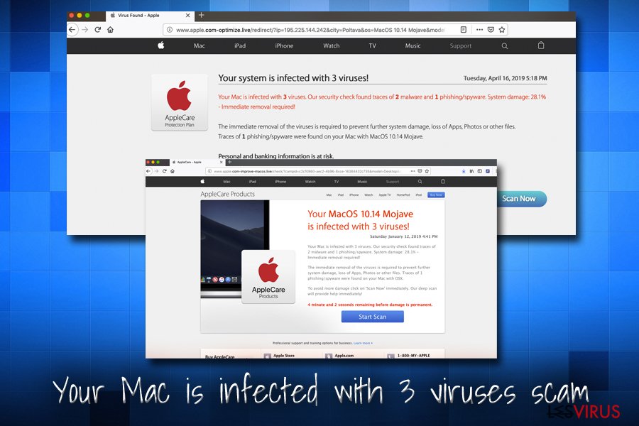 Il virus Apple - Il tuo Mac è stato infettato da 3 virus