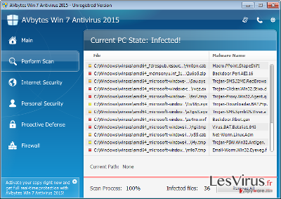 instantanea di AVbytes Win 7 Antivirus 2015 instantanea di AVbytes Win 7 Antivirus 2015