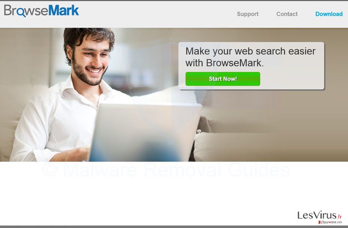 instantanea di il virus BrowseMark instantanea di il virus BrowseMark