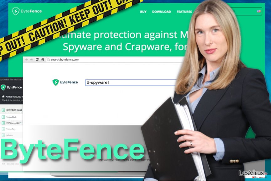 instantanea di I reindirizzamenti di ByteFence
