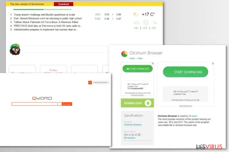 Chromium fake browsers