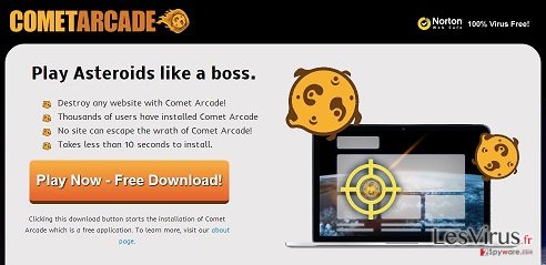 instantanea di Virus Comet Arcade instantanea di Virus Comet Arcade