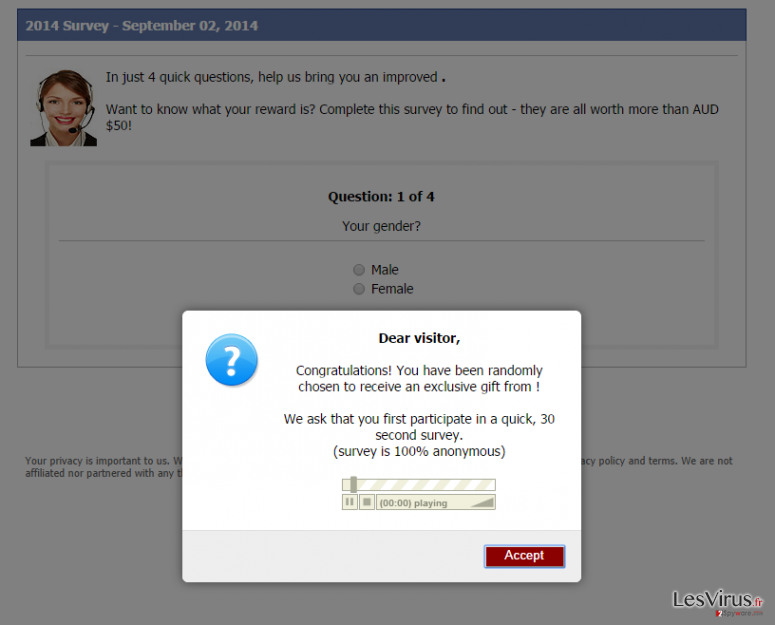 instantanea di Il virus pop-up Consumer-responses.com instantanea di Il virus pop-up Consumer-responses.com