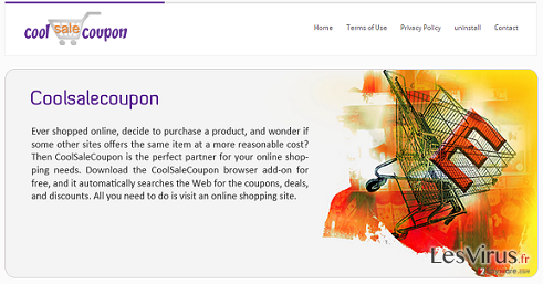 instantanea di L'adware CoolSaleCoupon instantanea di L'adware CoolSaleCoupon