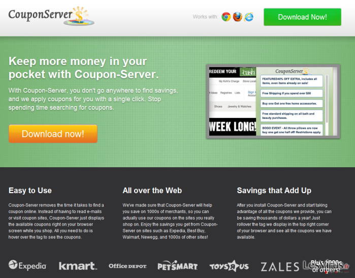 instantanea di Il virus “Ads by Coupon Server” instantanea di Il virus “Ads by Coupon Server”