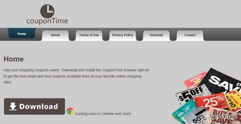 instantanea di il virus CouponTime instantanea di il virus CouponTime