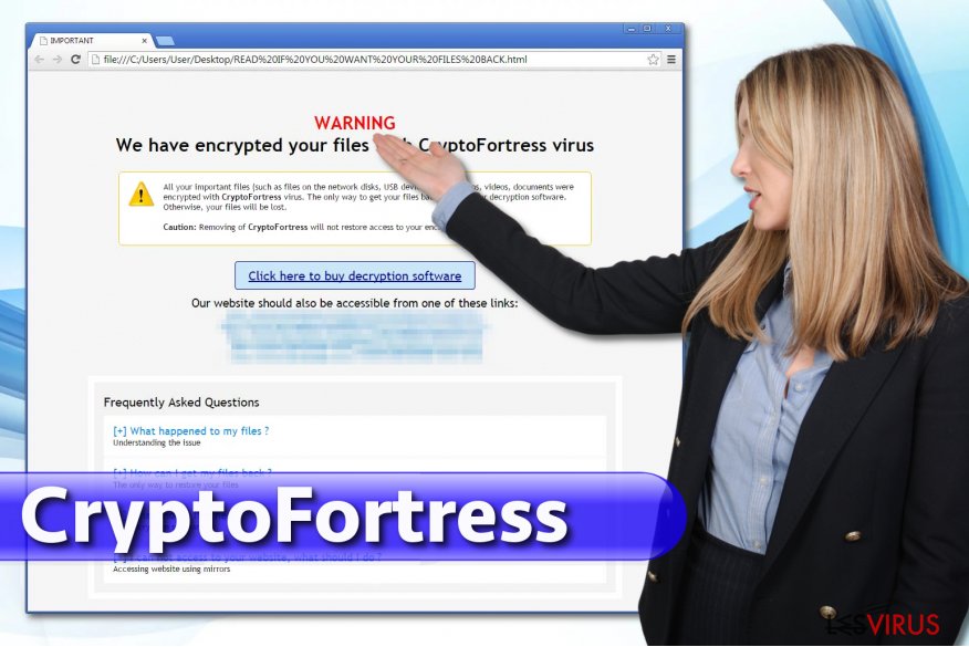 instantanea di Il virus CryptoFortress instantanea di Il virus CryptoFortress