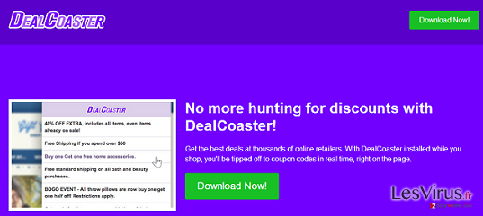 instantanea di L'adware DealCoaster instantanea di L'adware DealCoaster