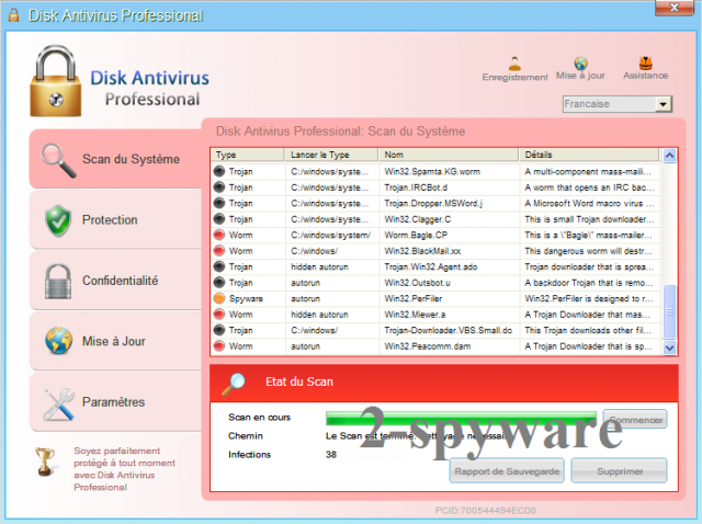 instantanea di Disk Antivirus Professional instantanea di Disk Antivirus Professional