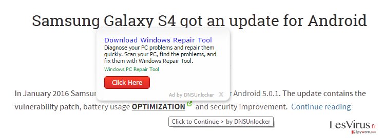 instantanea di L'adware DNS Unlocker instantanea di L'adware DNS Unlocker