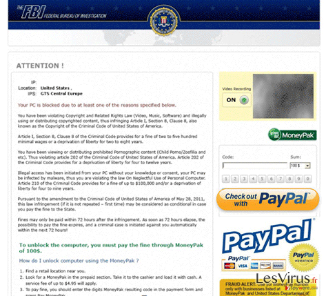 instantanea di FBI PayPal virus instantanea di FBI PayPal virus
