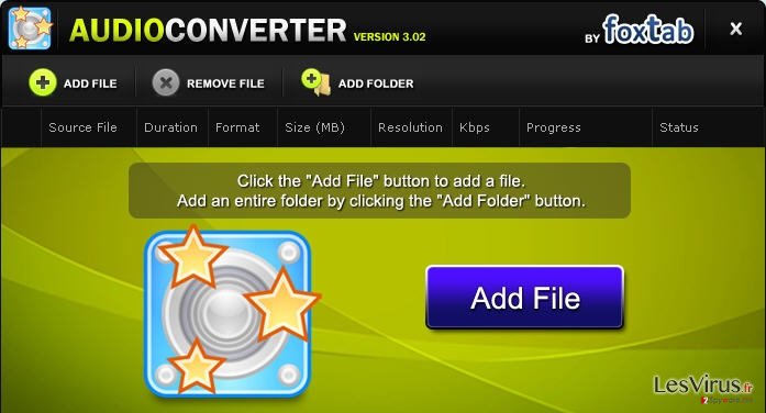 instantanea di FoxTab Audio Converter instantanea di FoxTab Audio Converter