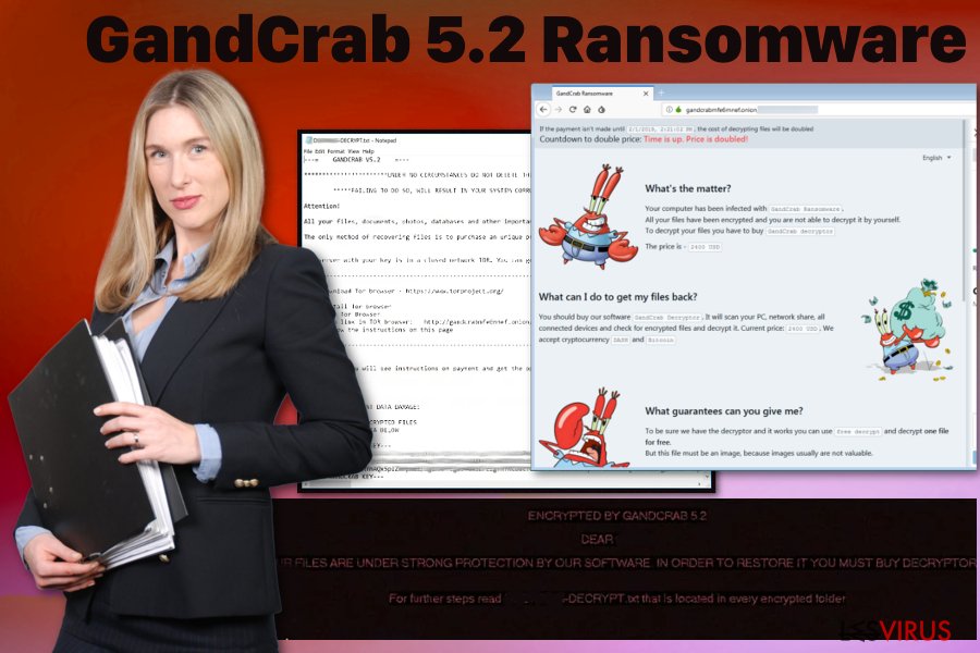 Il virus ransomware GandCrab 5.2