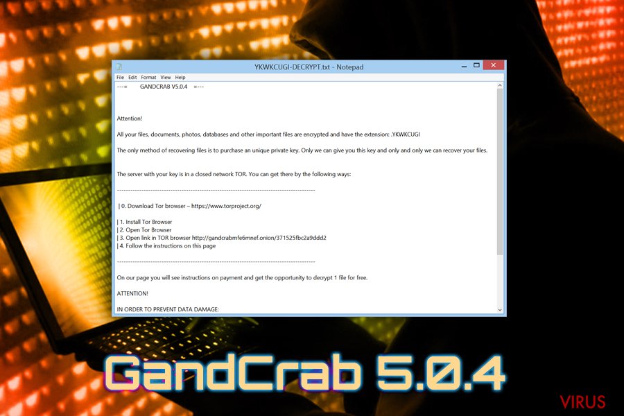Il virus GandCrab 5.0.4
