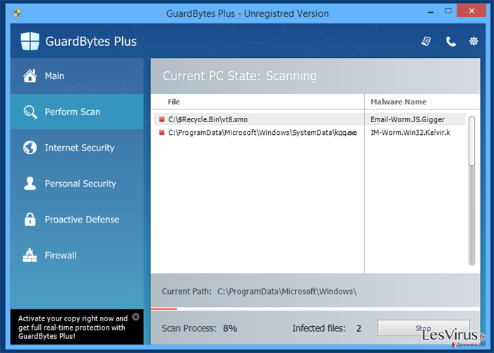 instantanea di GuardBytes Plus instantanea di GuardBytes Plus