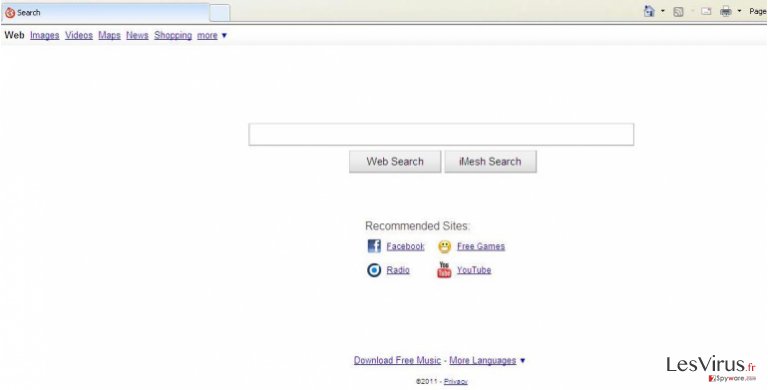 instantanea di iMesh Toolbar instantanea di iMesh Toolbar
