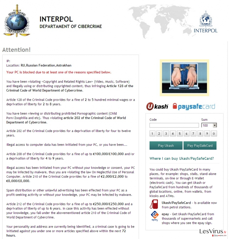instantanea di Interpol virus instantanea di Interpol virus