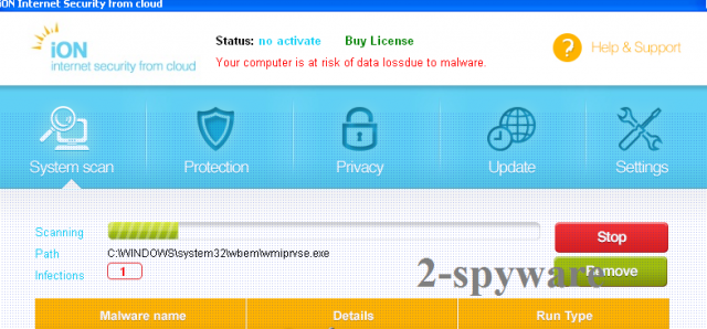instantanea di iON Internet Security instantanea di iON Internet Security