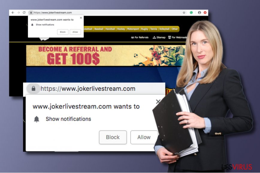 Jokerlivestream.com è un'applicazione potenzialmente indesiderata