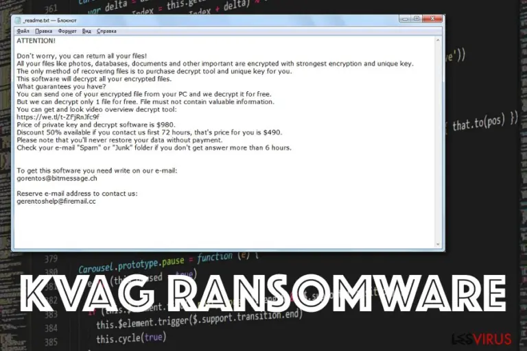 Kvag ransomware