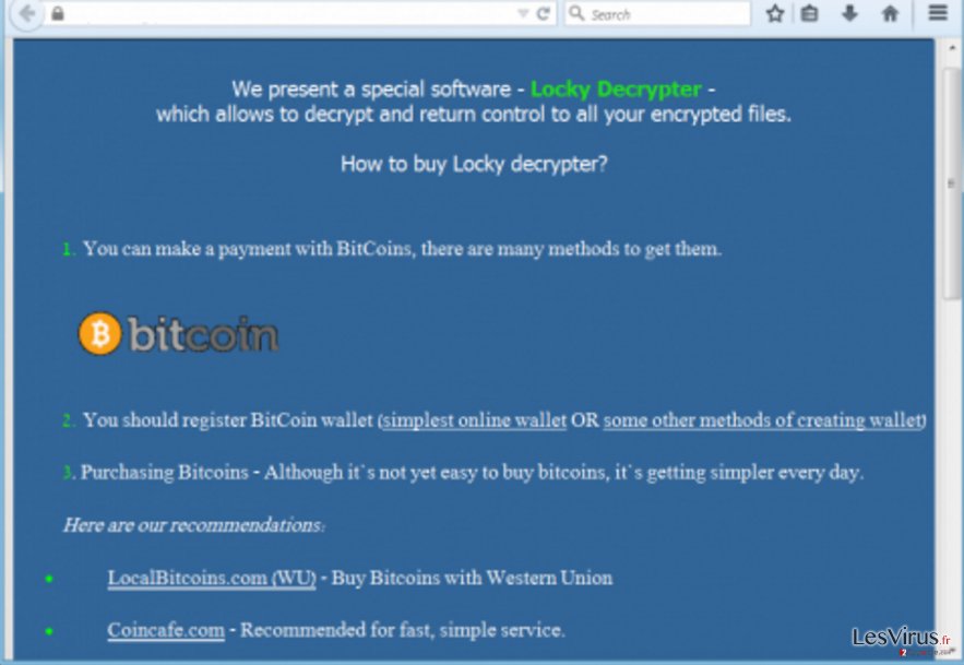 instantanea di Il ransomware Locky instantanea di Il ransomware Locky