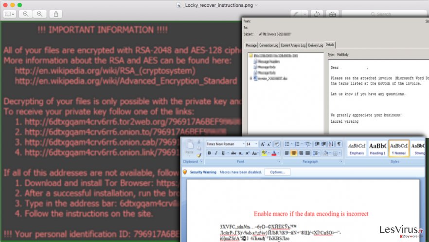 instantanea di Il ransomware Locky instantanea di Il ransomware Locky