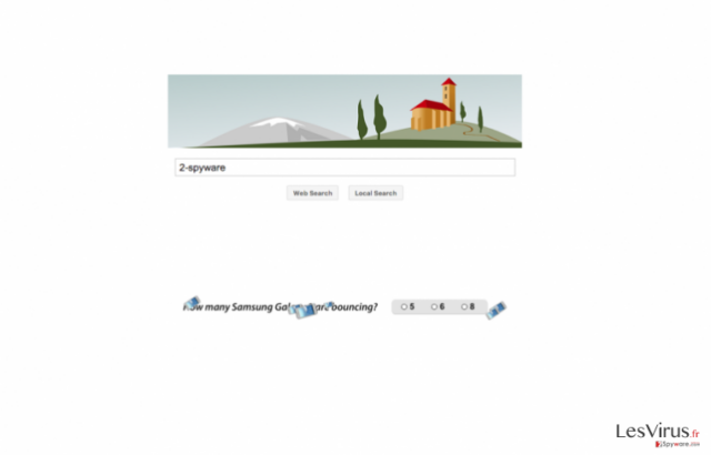 The main page of Maxwebsearch.com virus