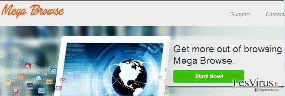 instantanea di l'adware Mega Browse instantanea di l'adware Mega Browse