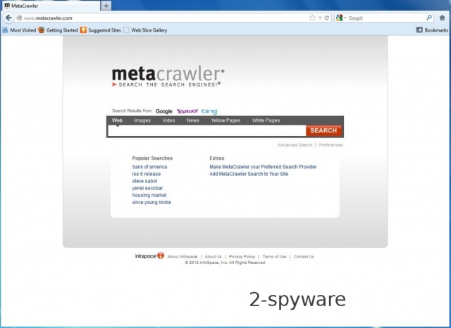 instantanea di MetaCrawler.com virus instantanea di MetaCrawler.com virus