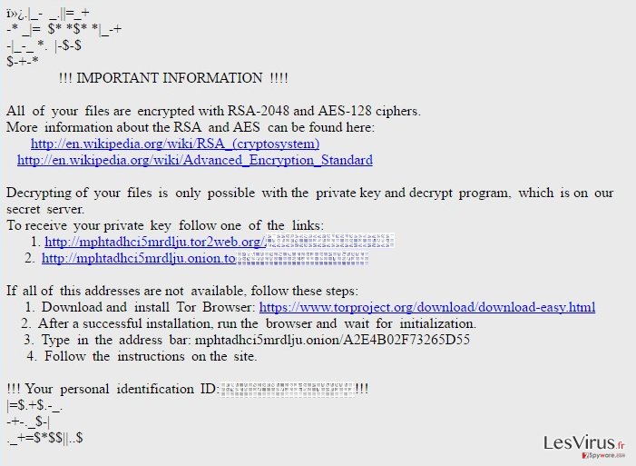 instantanea di Il virus ransomware ODIN instantanea di Il virus ransomware ODIN