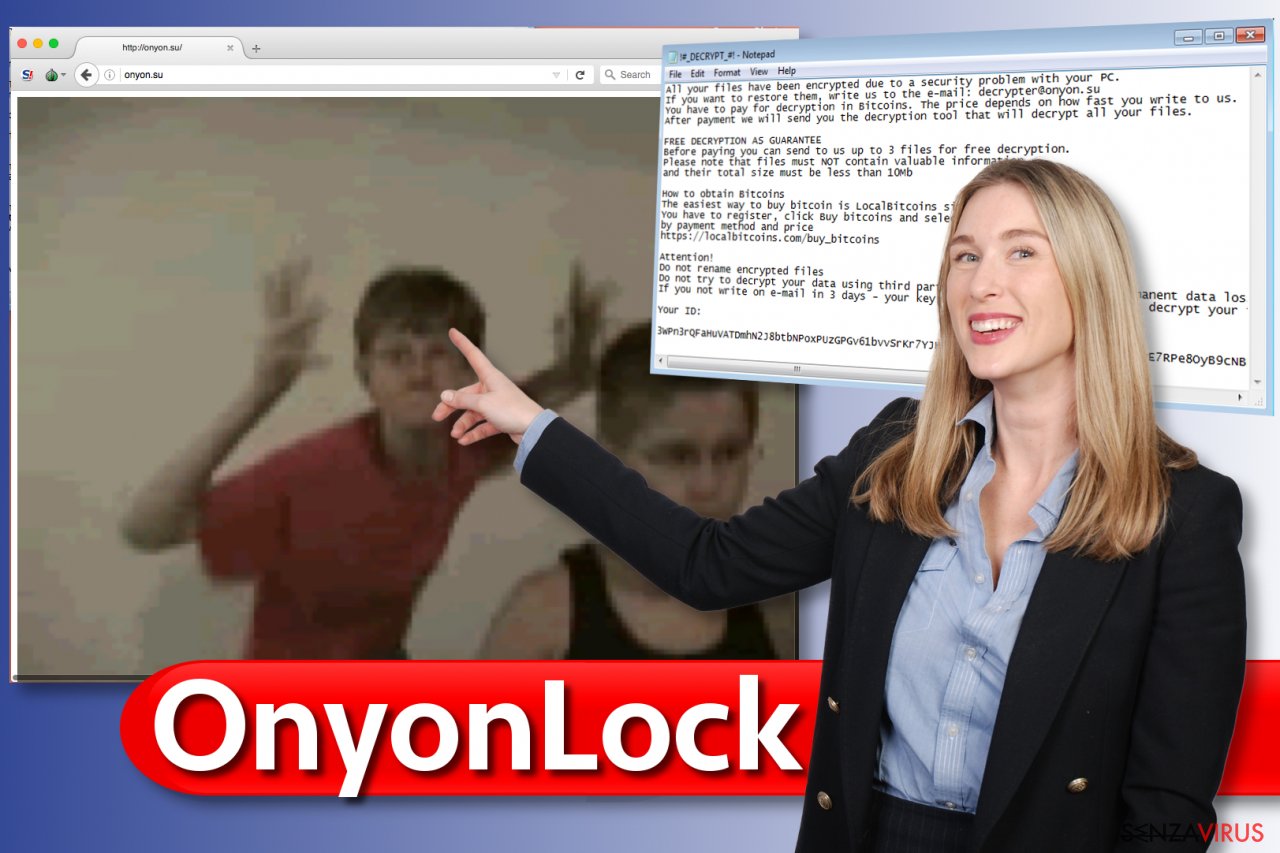 Il virus ransomware OnyonLock
