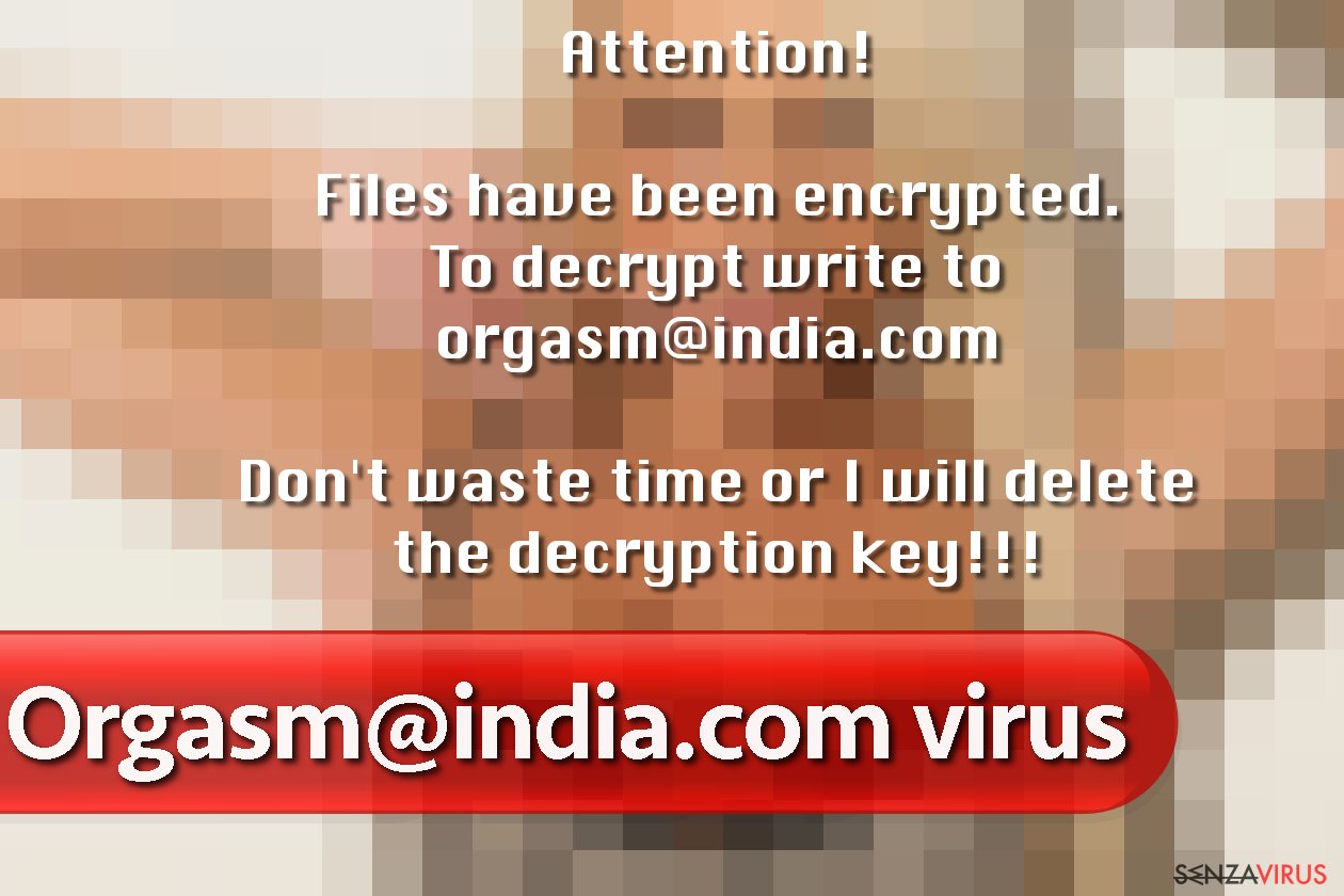 Il virus ransomware Orgasm@india.com