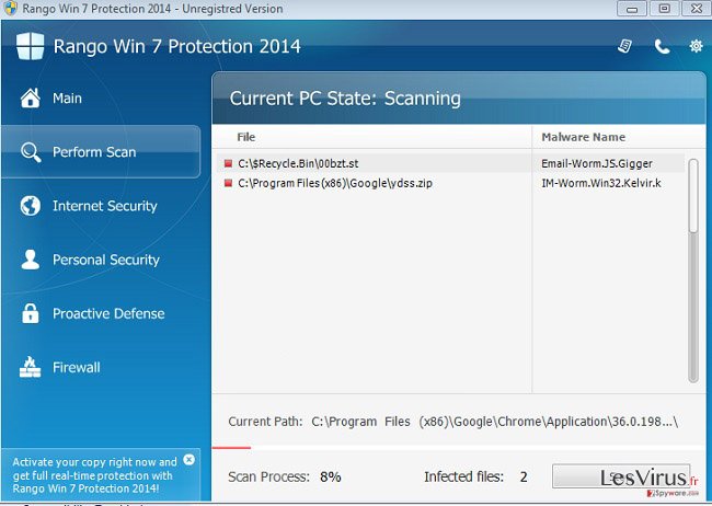 instantanea di Rango Win 7 Protection 2014 instantanea di Rango Win 7 Protection 2014
