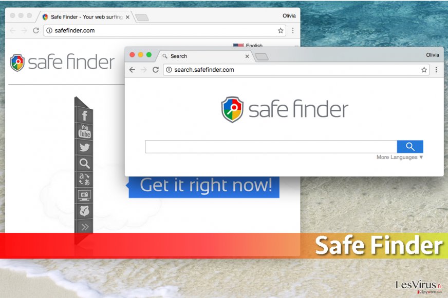 instantanea di Il virus Safe Finder