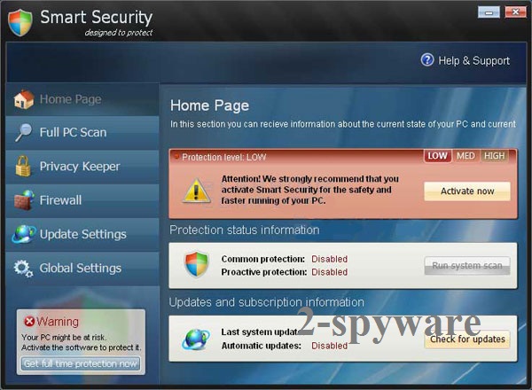 instantanea di Smart Security virus instantanea di Smart Security virus