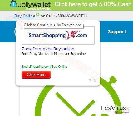 instantanea di Pop-up di annunci SmartShopping.com instantanea di Pop-up di annunci SmartShopping.com