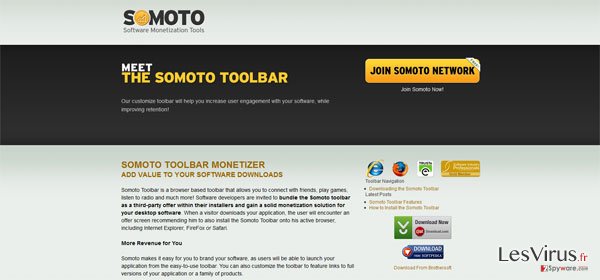 instantanea di Somoto Toolbar instantanea di Somoto Toolbar