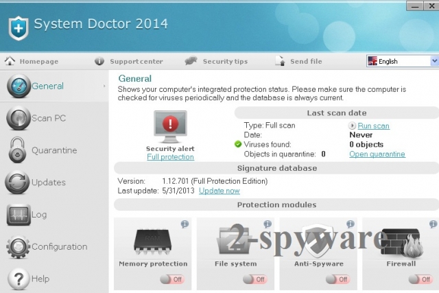 instantanea di System Doctor 2014 instantanea di System Doctor 2014