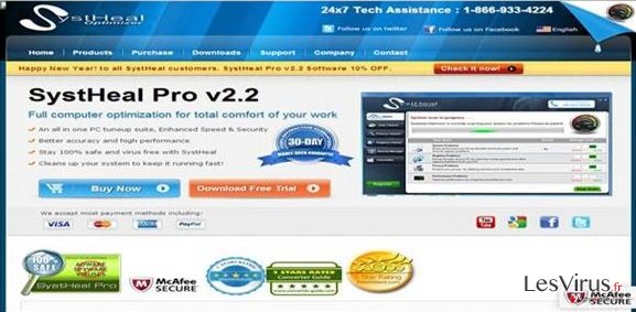 instantanea di Systheal Optimizer instantanea di Systheal Optimizer