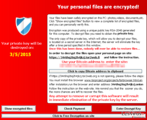 TeslaCrypt 2.0 virus