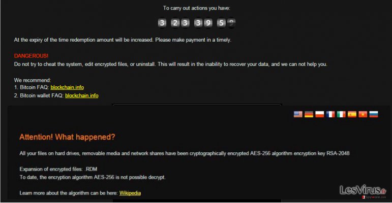 instantanea di Radamant ransomware instantanea di Radamant ransomware