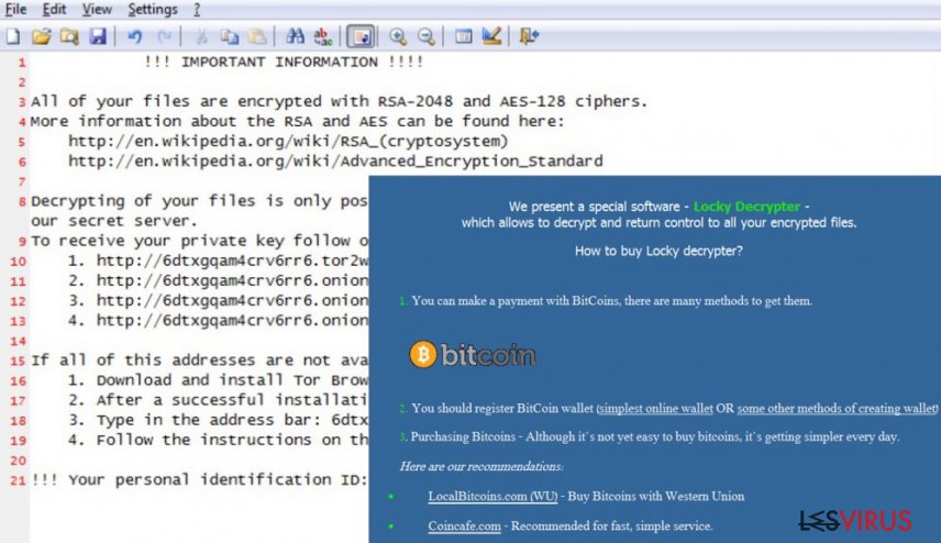 instantanea di Il virus Locky instantanea di Il virus Locky