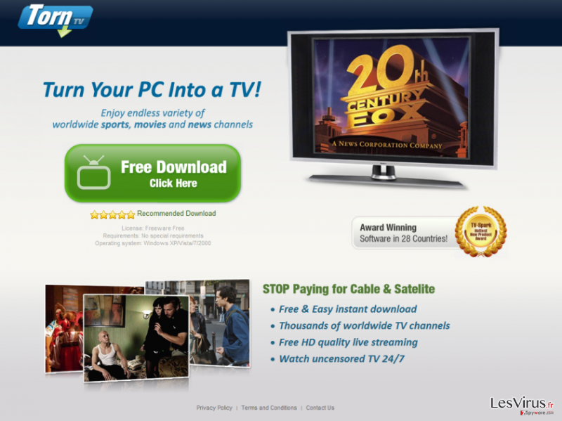 instantanea di TornTV malware instantanea di TornTV malware
