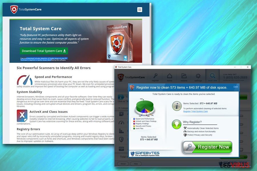 instantanea di Total System Care instantanea di Total System Care