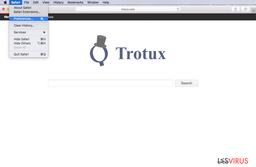 instantanea di Il virus Trotux.com instantanea di Il virus Trotux.com