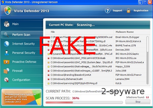 instantanea di Vista Defender 2013 instantanea di Vista Defender 2013